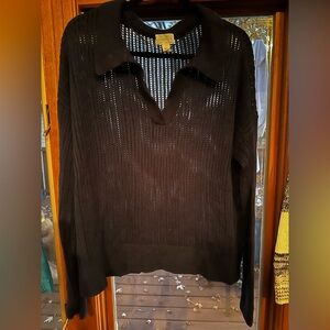 Caslon Navy Knit Sweater